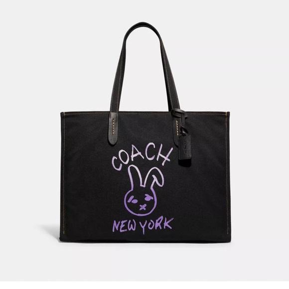 Coach New York Black Tote - Picture 1 of 8